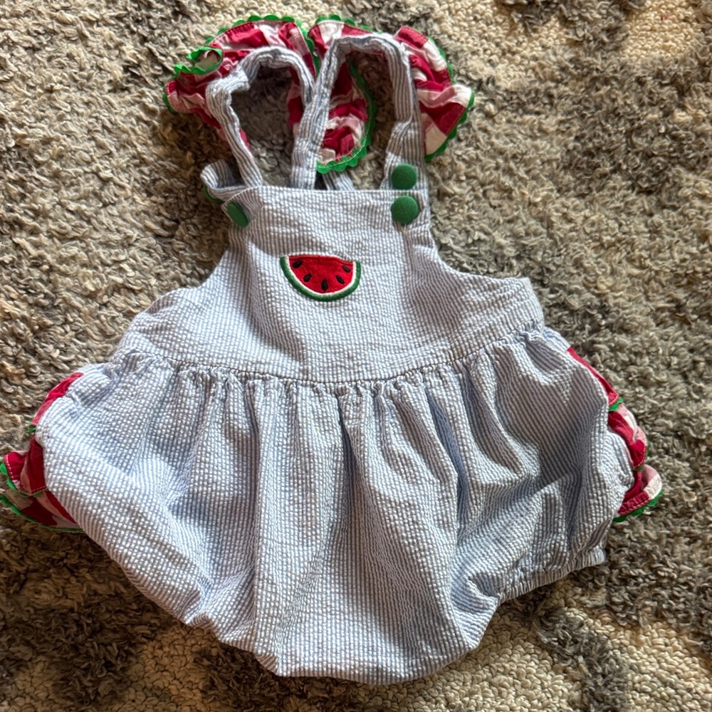 Adorable Watermelon-Themed Kids One Piece
